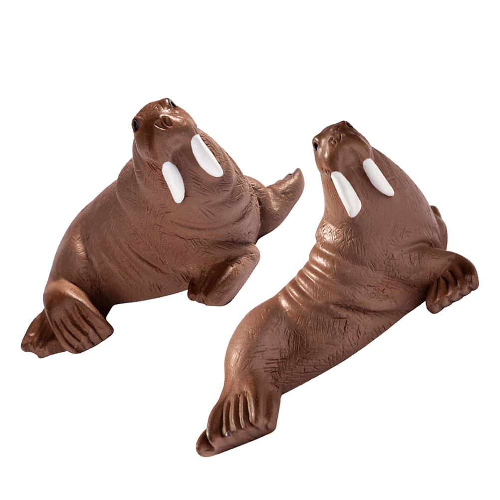 2Pcs Resin Walrus Miniature De - Marine Aquarium 评论和价格