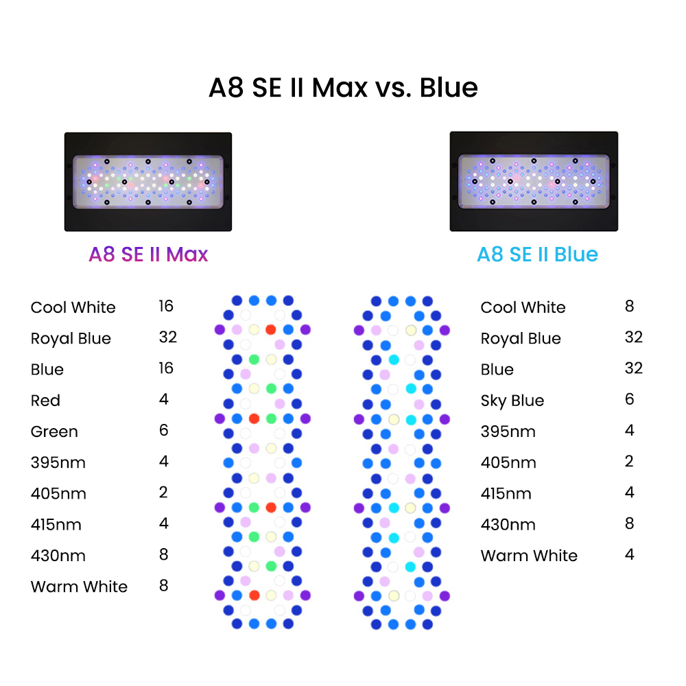 A8SE II Max And Blue 240W Full - Marine Coral 评论和价格